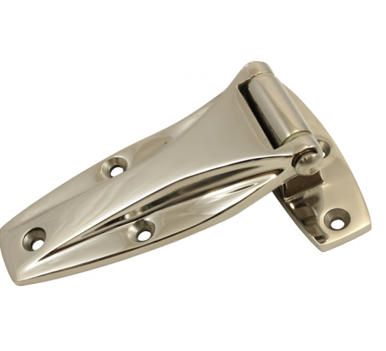 WHCSSFHC-OFFSET: Universal mountable Stainless Steel Strap Hinge with 0.90 inch offset.