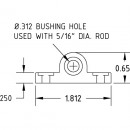 End Hinge Block Drawing - Profile