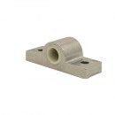 WHCHB2: Aluminum End Hinge Block with Nylon Bushing