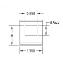 Lid Strike: Dimensional Drawing - Profile