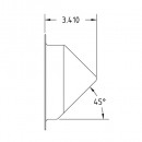 45 Degree Fuel Bucket Drawing (Profile)