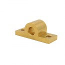 WHCT84057: Brass End Hinge Block with Through Hole