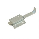 WHCDL3: Small Zinc-Plated Spring Loaded Bolt Latch with 1inch bent Tab