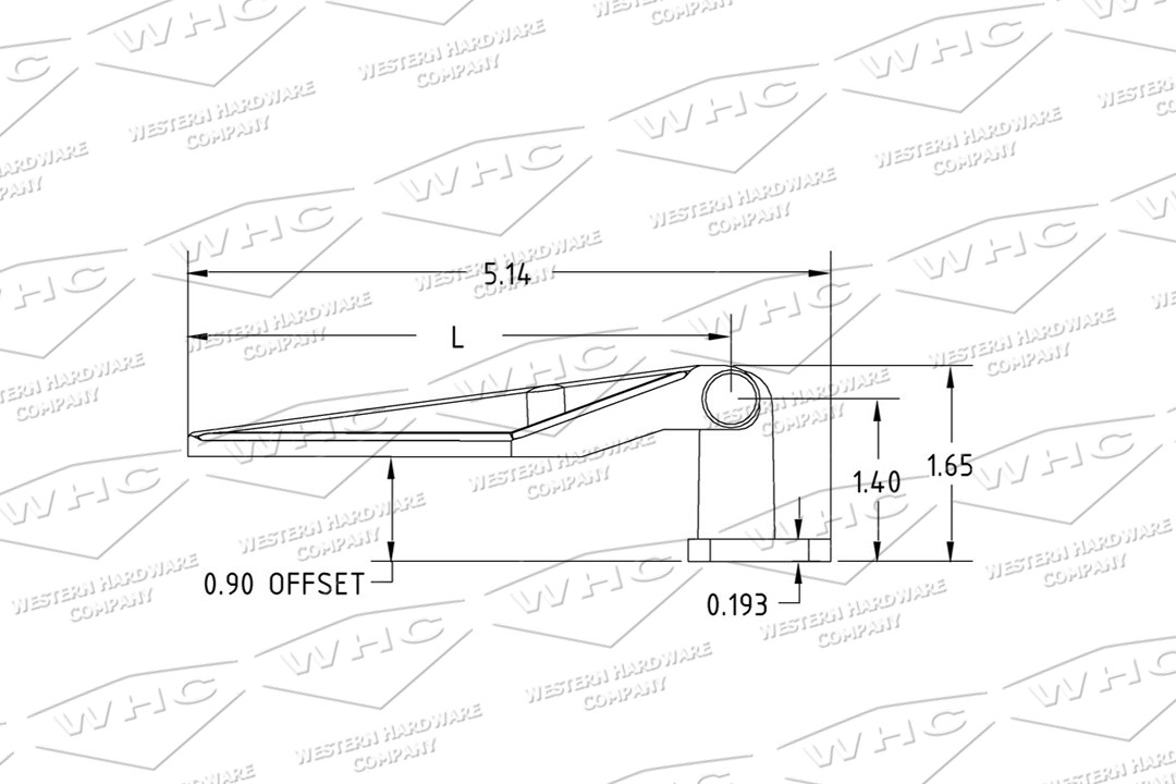 Stainless Steel Offset Strap Hinge | Western Hardware